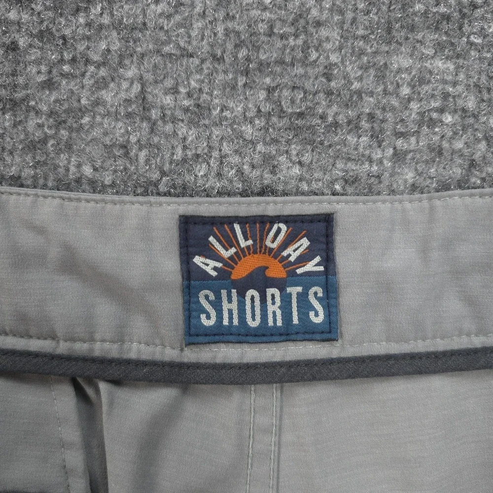 Faherty Shorts Mens 34 Gray All Day 2.0 Stretch Hybrid Quick Dry Preppy Prep